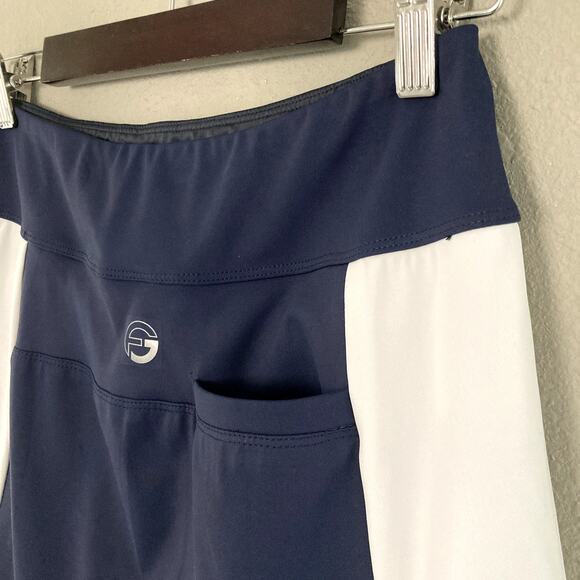 Foray Golf Color Blocked Side Panel 15.5" Skort - Navy Blue White - Medium - Picture 7 of 10